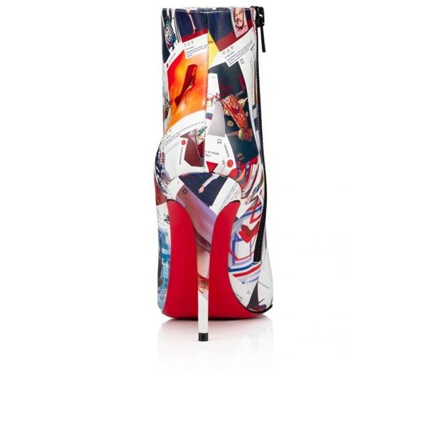 Christian Louboutin Spikita Booty So Kate 100 mm Multi/lin Multi Veau – Image 5