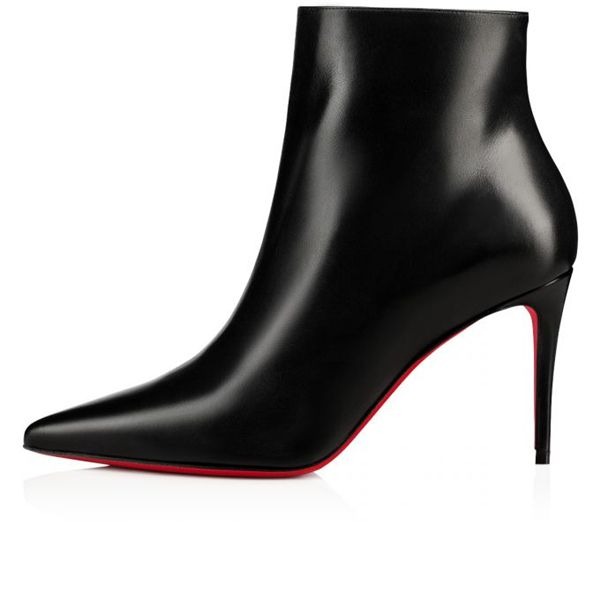 Christian Louboutin Spikita Booty So Kate 85 mm Noir Cuir Chaussures – Image 4