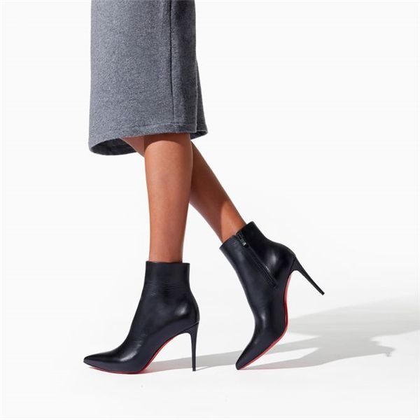 Christian Louboutin Spikita Booty So Kate 85 mm Noir Cuir Chaussures – Image 5