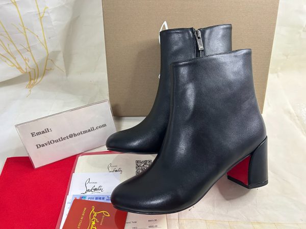 Christian Louboutin Spikita Booty Turela bottines 55 mm en cuir noir – Image 5