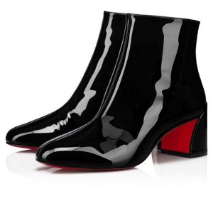 Christian Louboutin Spikita Booty Turela 55 mm Noir Verni Chaussures