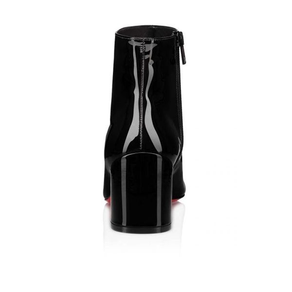 Christian Louboutin Spikita Booty Turela 55 mm Noir Verni Chaussures – Image 2