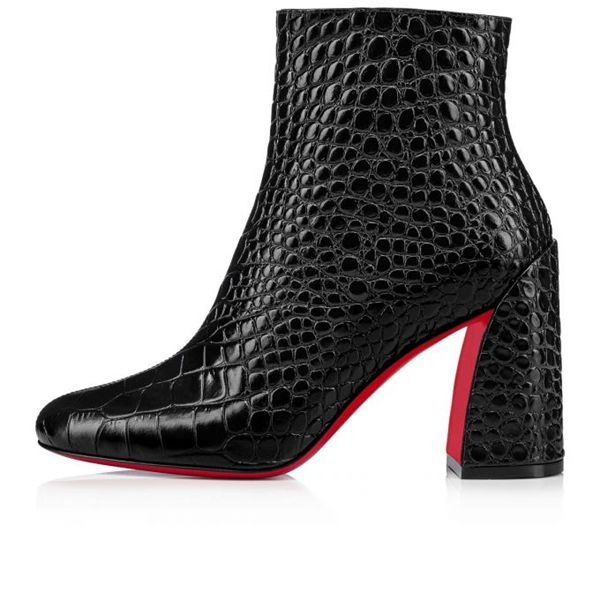 Christian Louboutin Turela Booty bottines 85 mm en cuir noir – Image 4