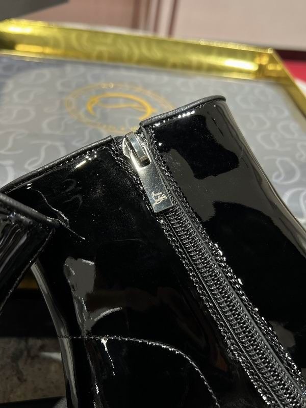 Christian Louboutin Sporty Kate Bottines 85mm Cuir Verni Noir – Image 3