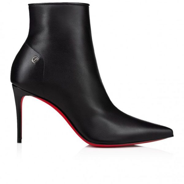Christian Louboutin Sporty Kate Booty 85 Mm Bottines Basses en Cuir Nappa Noir – Image 2