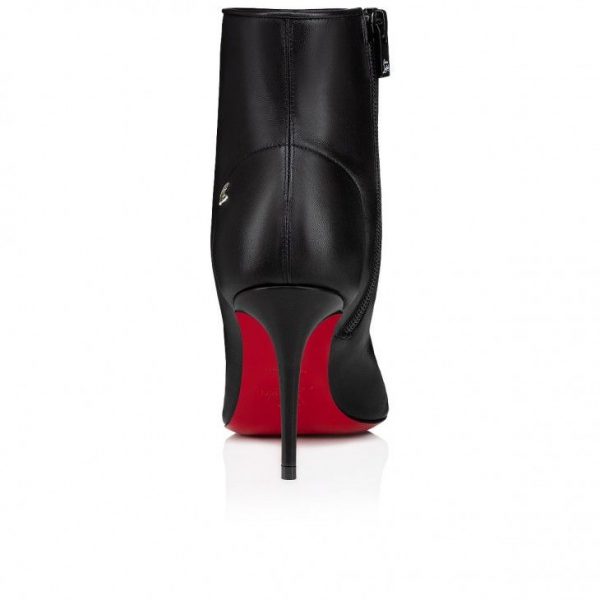 Christian Louboutin Sporty Kate Booty 85 Mm Bottines Basses en Cuir Nappa Noir – Image 4