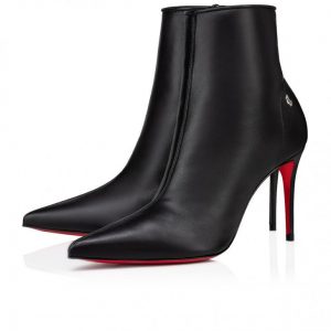Christian Louboutin Sporty Kate Booty 85 Mm Bottines Basses en Cuir Nappa Noir
