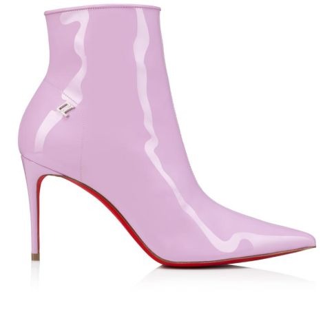 Christian Louboutin Sporty Kate Booty 85 mm Cuir Verni Pinkador Rose – Image 2