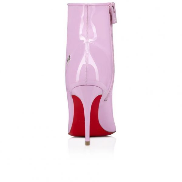 Christian Louboutin Sporty Kate Booty 85 mm Cuir Verni Pinkador Rose – Image 3