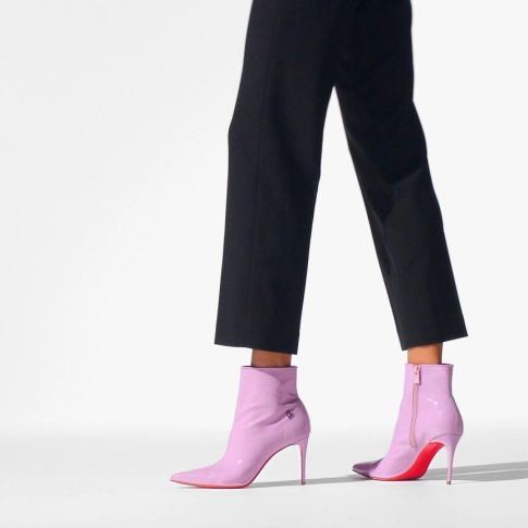 Christian Louboutin Sporty Kate Booty 85 mm Cuir Verni Pinkador Rose – Image 5