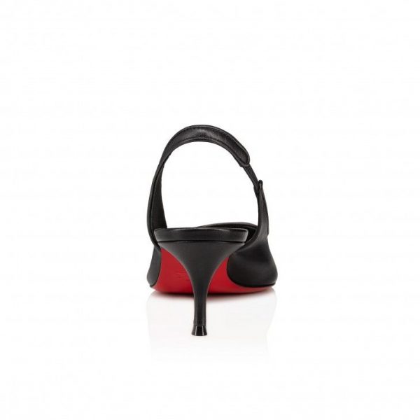 Christian Louboutin Sporty Kate Sling escarpins slingback 55 mm en cuir nappa noir – Image 3