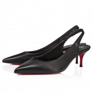 Christian Louboutin Sporty Kate Sling escarpins slingback 55 mm en cuir nappa noir