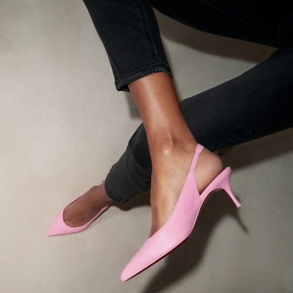 Christian Louboutin Sporty Kate Sling escarpins slingback 55 mm en cuir nappa calipso – Image 5