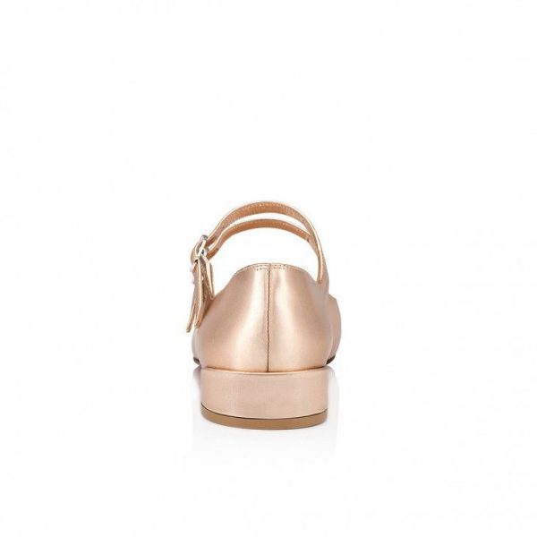 Christian Louboutin Ballerines Sweet Jane en cuir de veau iridescent leche – Image 3