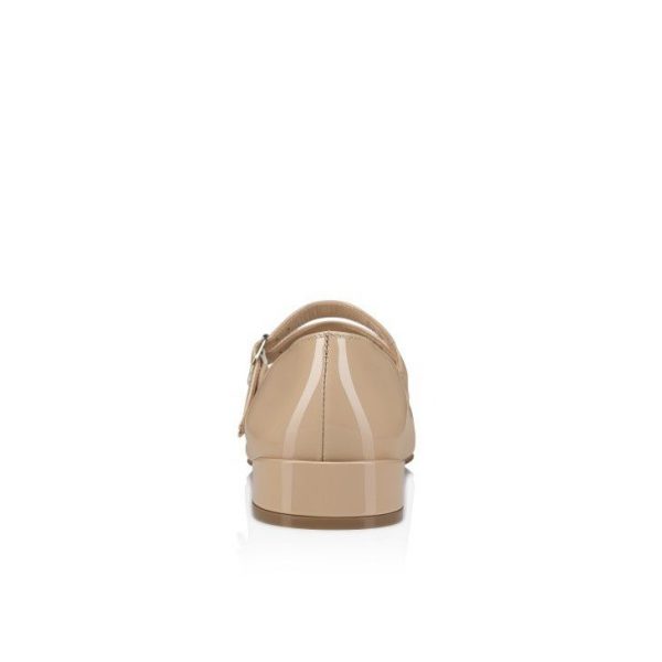 Christian Louboutin Ballerines Sweet Jane en cuir verni nude 1 – Image 3
