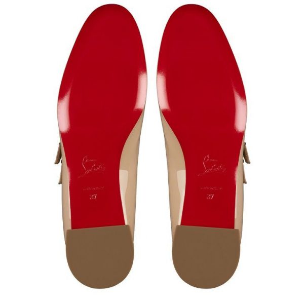Christian Louboutin Ballerines Sweet Jane en cuir verni nude 1 – Image 4