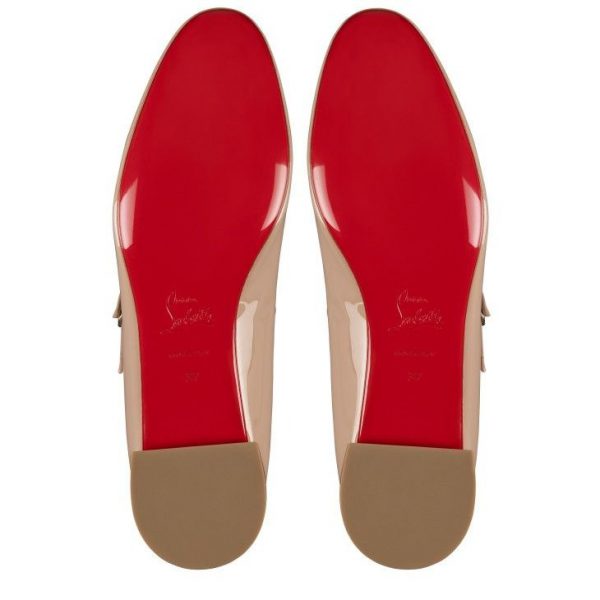 Christian Louboutin Ballerines Sweet Jane en cuir verni nude 2 – Image 5