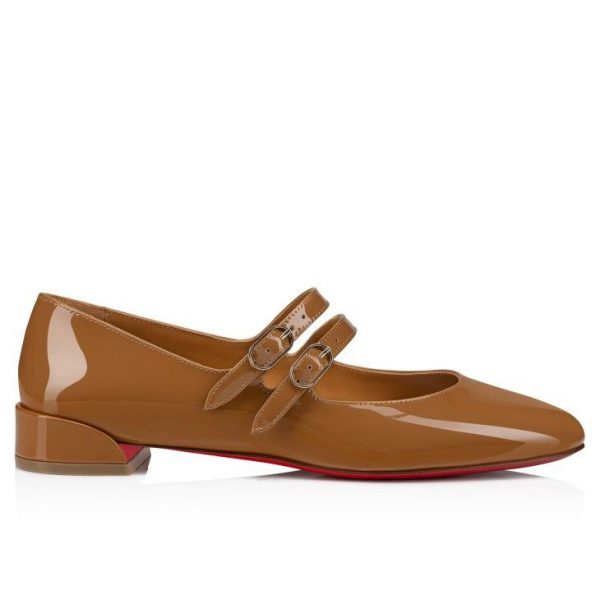 Christian Louboutin Ballerines Sweet Jane en cuir verni nude 4 – Image 2