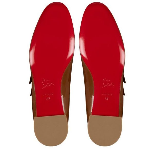 Christian Louboutin Ballerines Sweet Jane en cuir verni nude 5 – Image 5