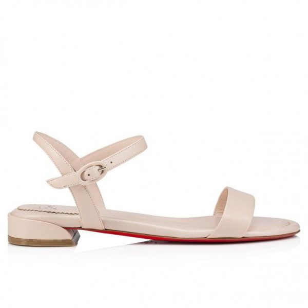 Sandales Christian Louboutin Sweet Jane, cuir nappa Leche – Image 2