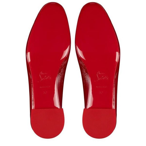 Christian Louboutin Sweetie Jane Ballerines en Cuir Verni Vog Loubi – Image 5