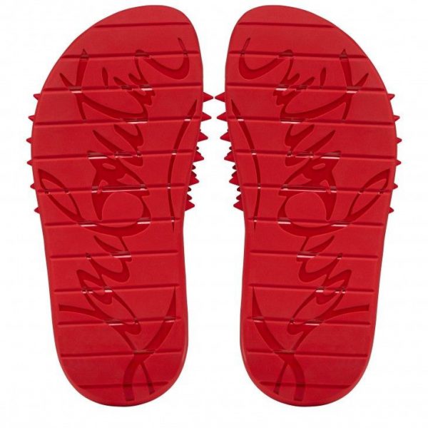 Christian Louboutin Take It Easy Mules Femme Caoutchouc Loubi – Image 4