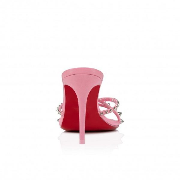 Christian Louboutin Tatoosh Spikes 85 mm Mules Cuir Kid et Clous Calipso – Image 4