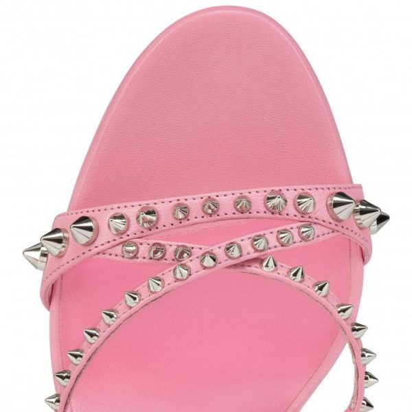 Christian Louboutin Tatoosh Spikes 85 mm Mules Cuir Kid et Clous Calipso – Image 2