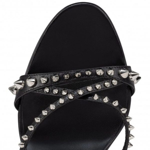 Mules Christian Louboutin Tatoosh Spikes 85 mm en cuir de chevreau et clous - Noir – Image 2