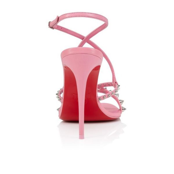 Christian Louboutin Tatooshka Spikes 100 Mm Sandales à Brides en Cuir Kid et Spikes Calipso – Image 3