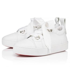 Christian Louboutin Baskets Toy Toy Cuir Blanc