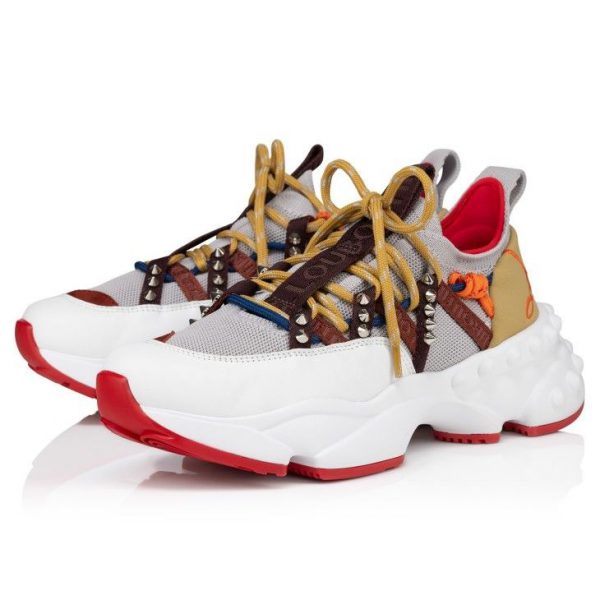 Christian Louboutin Baskets Running Trailnrun Cuir de veau, suédé et tissu Oie