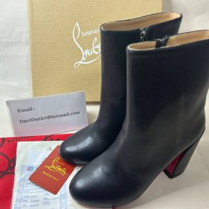 Christian Louboutin Turela 85mm Bottines en Cuir