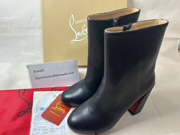 Christian Louboutin Turela 85mm Bottines en Cuir