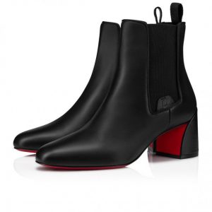 Christian Louboutin Turelastic 55mm Bottines Basses Cuir Noir