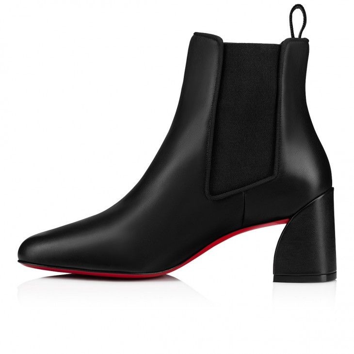 Christian Louboutin Turelastic 55mm Bottines Basses Cuir Noir – Image 4