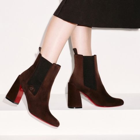 Christian Louboutin Turelastic 85mm Bottines Basses Veau Velours Cosme – Image 2