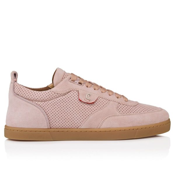 Christian Louboutin Baskets Tutti Rui Cuir de veau retourné Rose vintage – Image 2