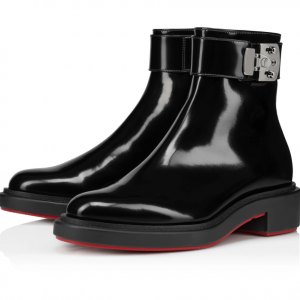 Christian Louboutin Urban Booty Lock Cuir Abrasivato Noir
