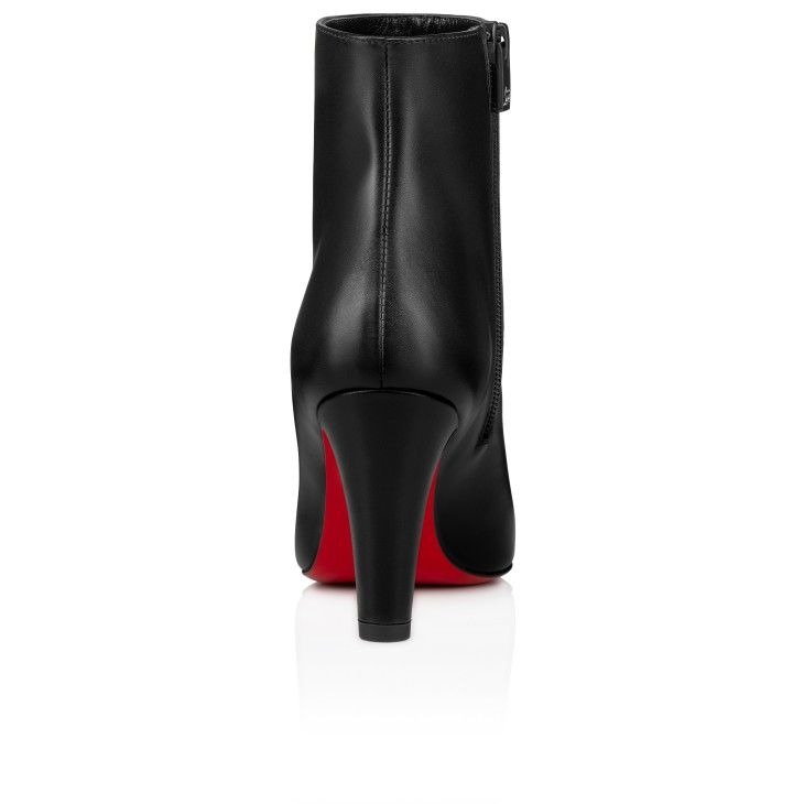 Christian Louboutin Vibella Booty 85 mm Bottines Basses Cuir Veau Noir – Image 2
