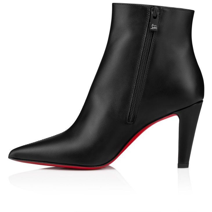 Christian Louboutin Vibella Booty 85 mm Bottines Basses Cuir Veau Noir – Image 3