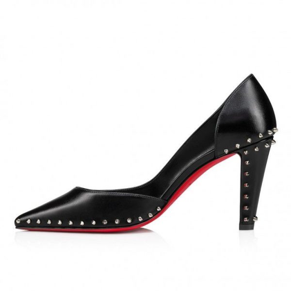 Christian Louboutin Vidura escarpins 85 mm en cuir de veau noir – Image 3
