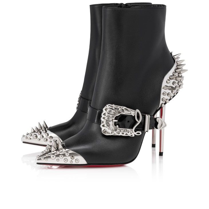 Christian Louboutin Womenphis Pic Booty 100 mm Bottines Basses Noir