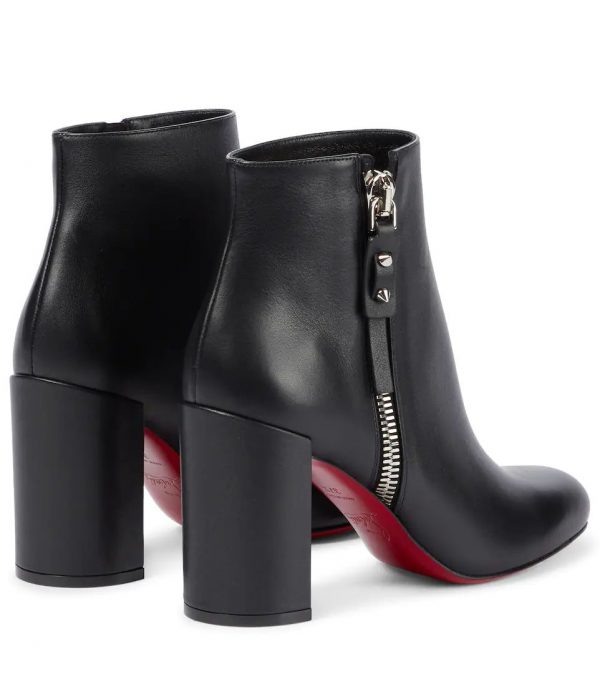 Christian Louboutin Ziptotal 85mm Bottines en Cuir – Image 2