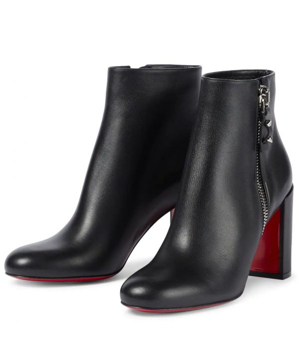 Christian Louboutin Ziptotal 85mm Bottines en Cuir