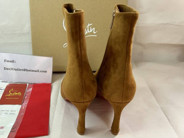 Christian Louboutin Condora Booty 85mm Bottines Basses Veau Velours Rhea – Image 2