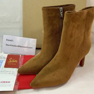 Christian Louboutin Condora Booty 85mm Bottines Basses Veau Velours Rhea