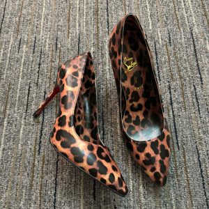 Christian Louboutin Kate Escarpins 85 mm Cuir de Veau Imprimé Léopard