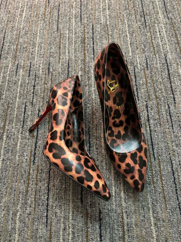 Christian Louboutin Kate Escarpins 85 mm Cuir de Veau Imprimé Léopard