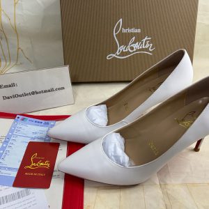 Christian Louboutin Kate Escarpins 85 mm Cuir Nappa Blanc